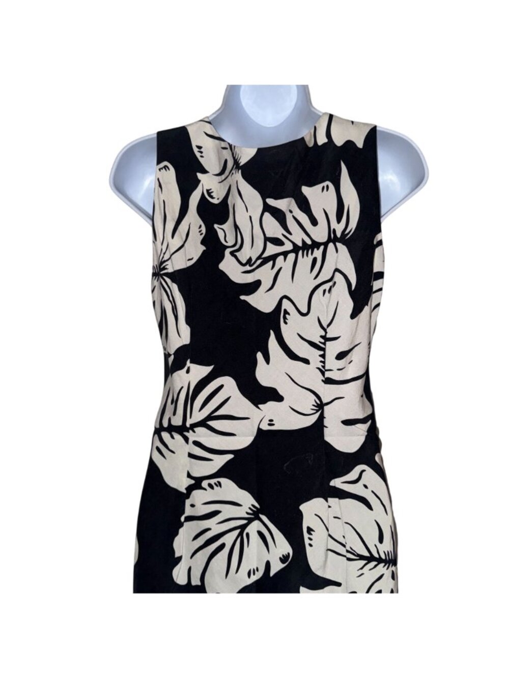 Vtg Hilo Hattie Silk Hawaiian Muumuu Beach Dress Womens S Black Mumu Floral - Picture 5 of 7